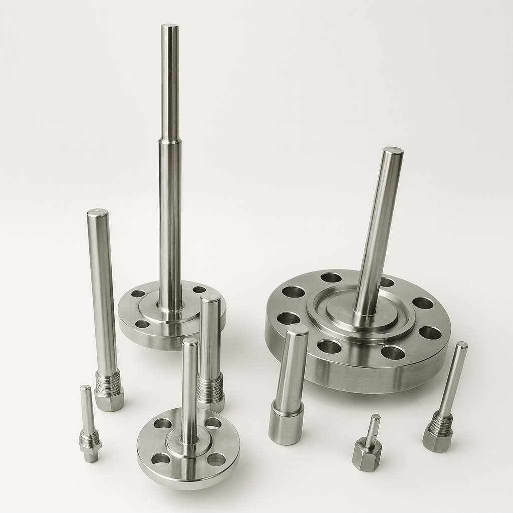 Termopozos industriales acero inoxidable AISI 304 316 protección sensores temperatura Argentina